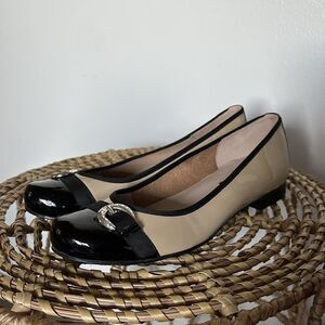 Brighton Two-Tone Flats with Silver Accent